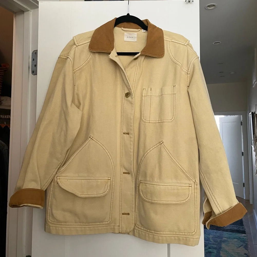 Doen Cream and Tan Utility Jacket - Picture 8 of 8